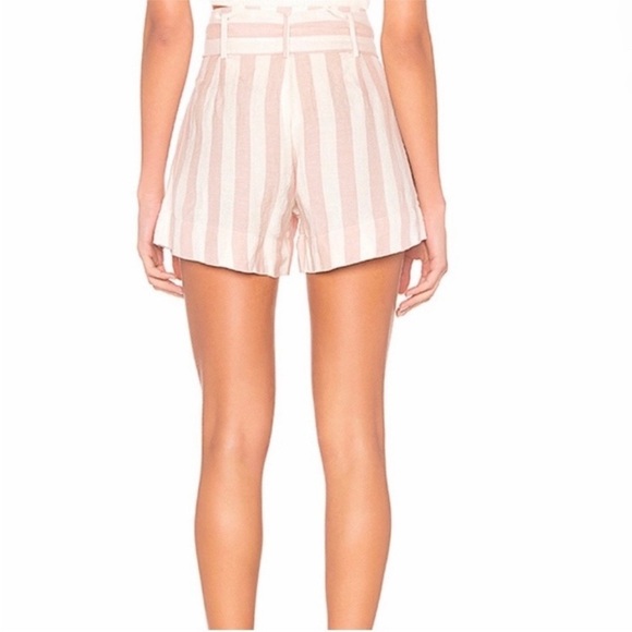 Rails NWT Katy Short in Petal Striped Pink Linen Blend Size Large - Picture 4 of 11